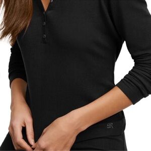 Banana Republic black modal lounge top XL Henley top